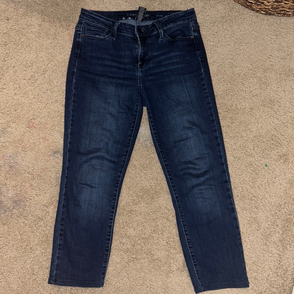 CALVIN KLEIN Capri Jeans,size 6